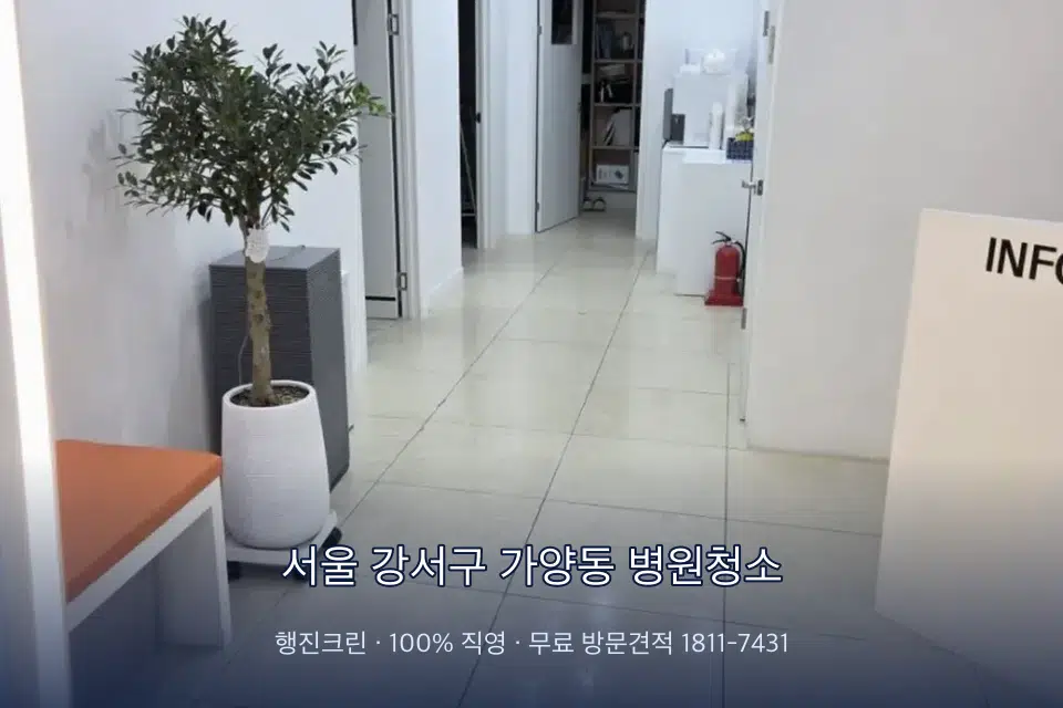 서울 강서구 가양동 병원청소 치과 진료실 바닥과 집기 청소