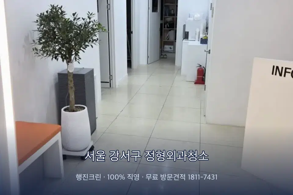 서울 강서구 정형외과청소 병원 로비 바닥 광택 작업